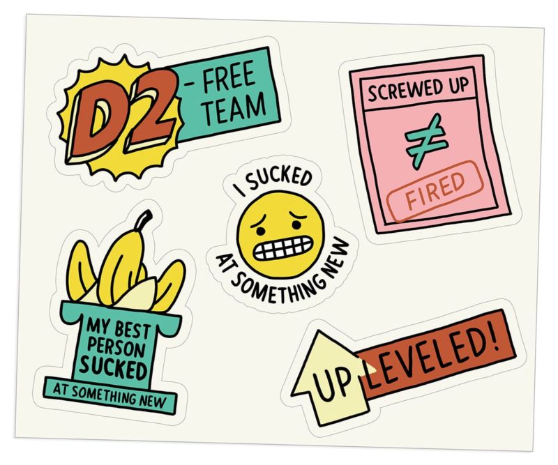 The Bent Good Boss Achievement Stickers Underperformance Edition