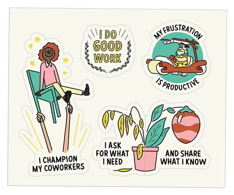 The Bent Good Boss Achievement Stickers Employee Scorecard Edition