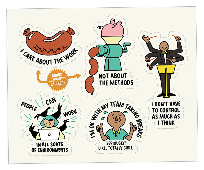 The Bent Good Boss Achievement Stickers Productivity Edition