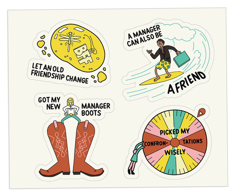 The Bent Good Boss Achievement Stickers Boss Buddies Edition